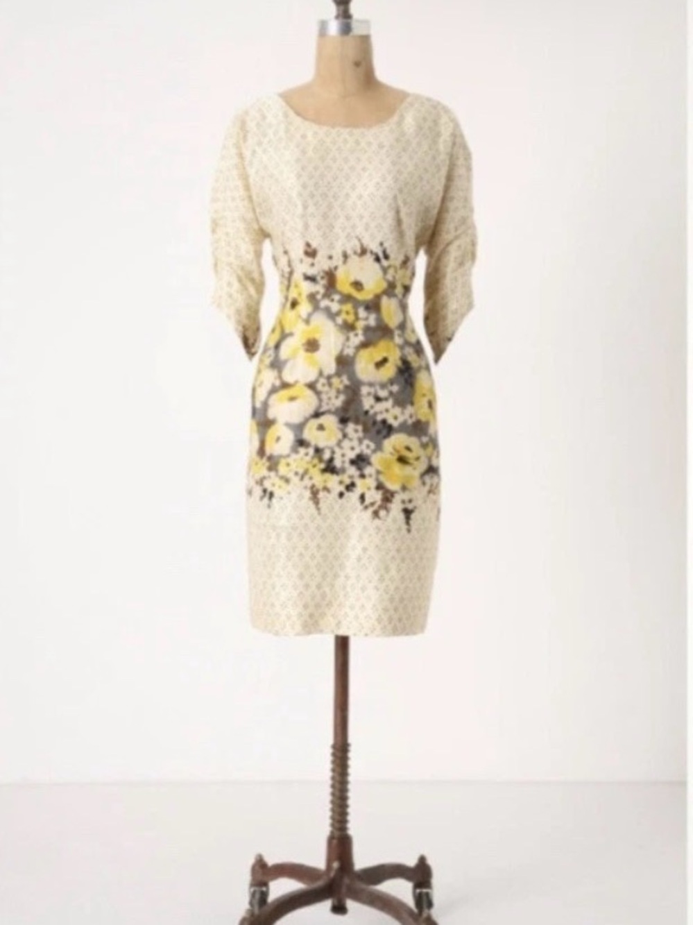 Anthropologie Meadow Rue Linen/ Silk Dress